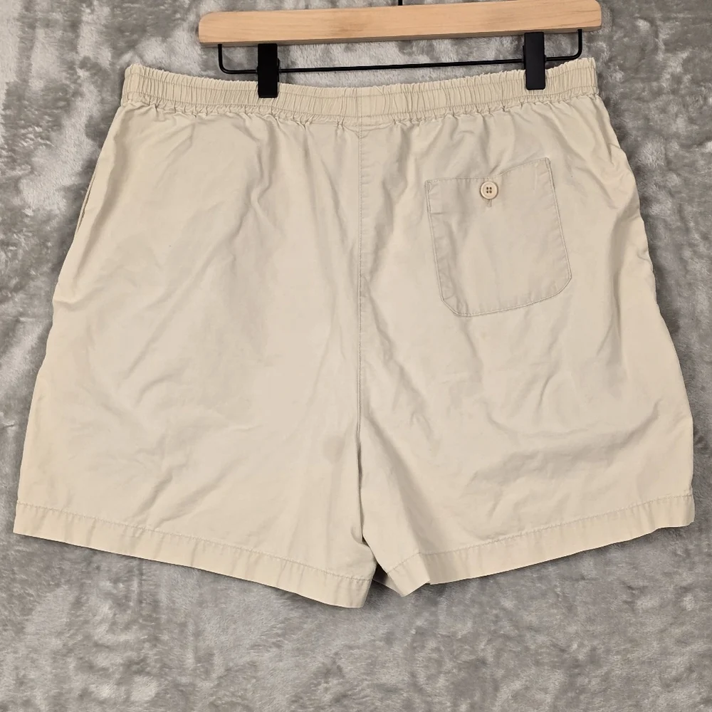 Liz Claiborne Cream Flat Front Shorts - Picture 4 of 4